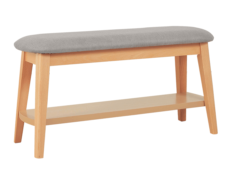 櫸木系列軟墊長凳
