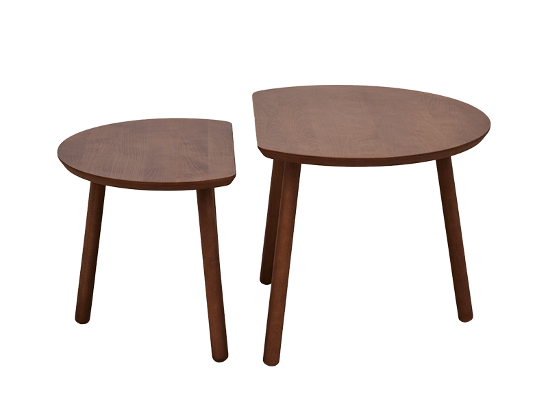 櫸木系列子母茶几-可可